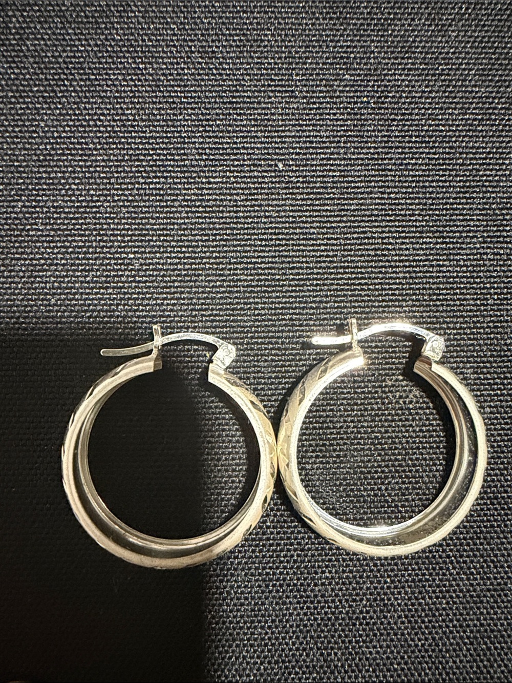 Mexican Silver 925 Double-Row Hoop Earrings - Women Jewelry
